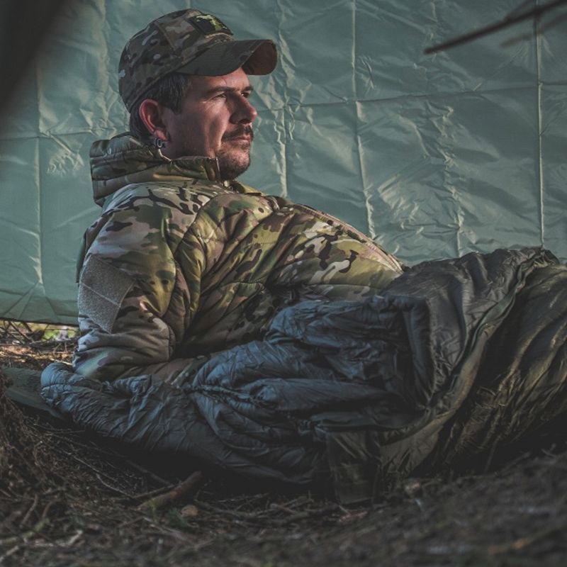 Snugpak Basecamp Ops Sleeper Lite Sleeping Bag with Compression Stuff Sack, Insulated, Olive