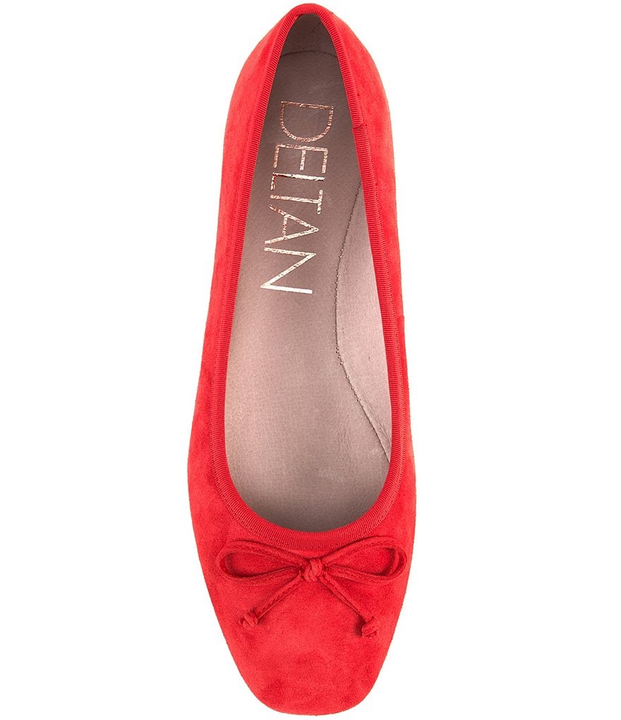 Deltan Quinn Suede Square Toe Ballet Flats