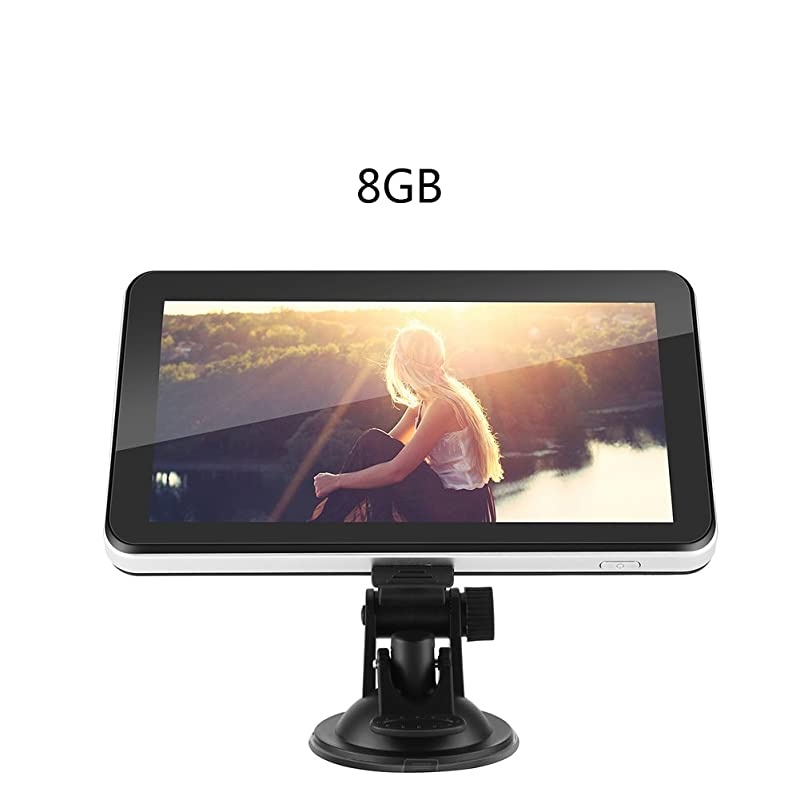 7 Inch Touch Screen GPS Navigation Maps System Device International GPS Navigator 128M 8GB FM with Lifetime Map Update for Cars Trucks VehiclesEurope