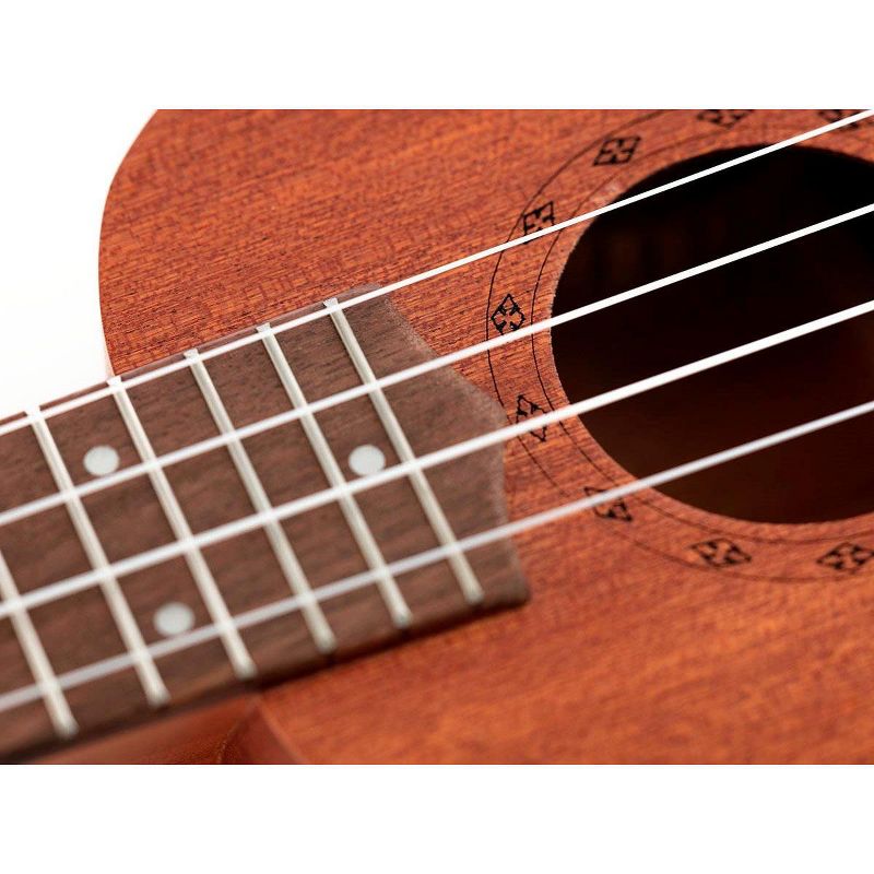 Monoprice Sapele Soprano Ukulele With Gig Bag, Tuner, Strap, And Extra Set of Strings, Ideal For Learning Simple, Fun Songs - Idyllwild Series