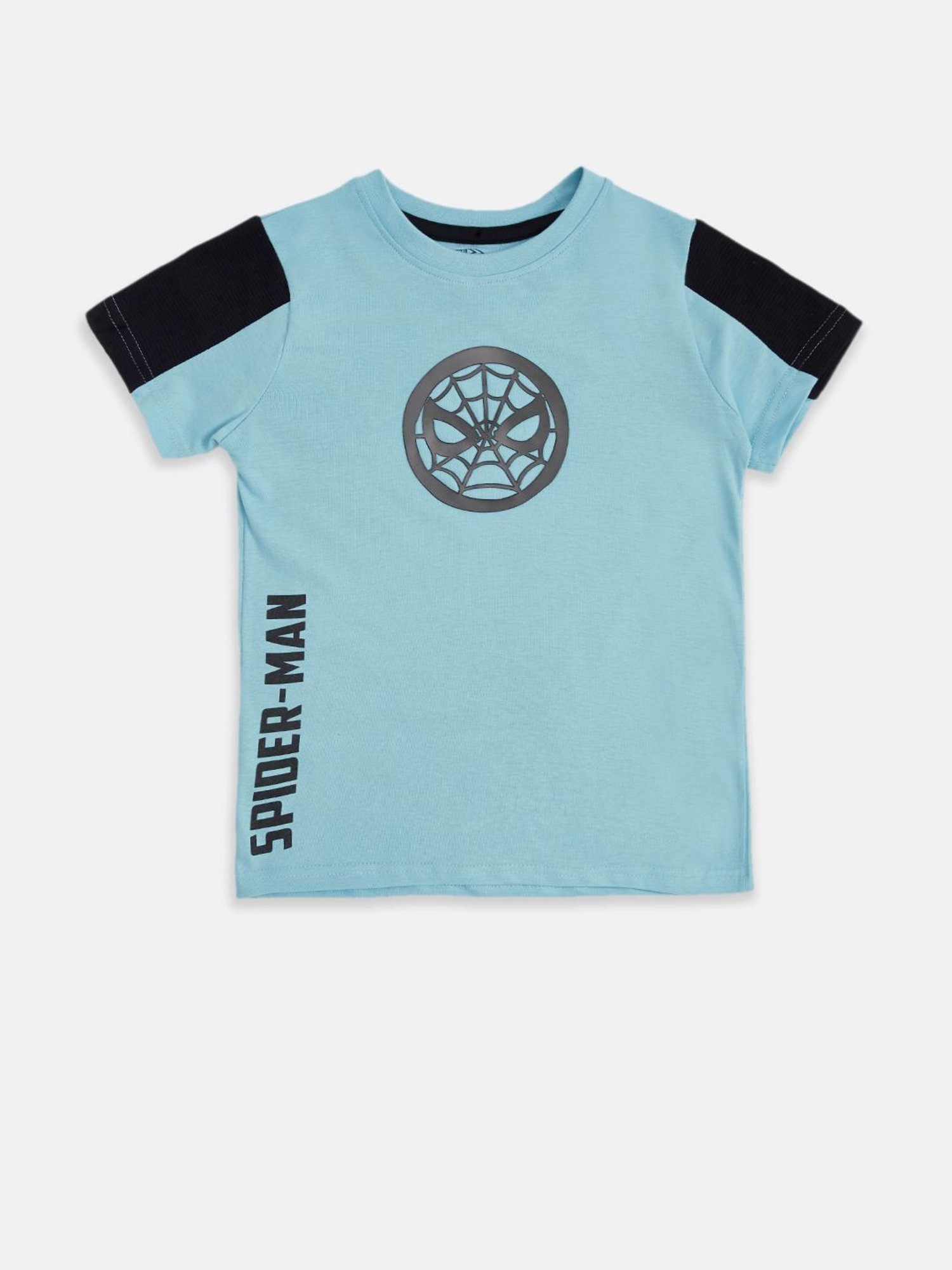 Pantaloons Junior Sky Blue Printed T-Shirt