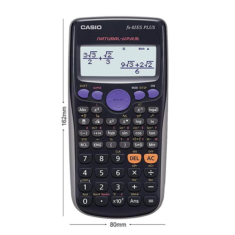 Fx82es Fx82es Plus Bk Display Scientific Calculations Calculator with 252 Functions