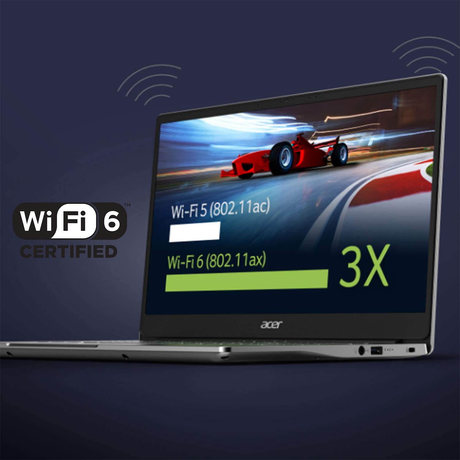 Acer Swift 3 Thin & Light Laptop, 14" Full HD IPS, AMD Ryzen 7 4700U Octa-Core Processor with Radeon Graphics, 8GB LPDDR4, 512GB NVMe SSD, WiFi 6, Backlit Keyboard, Fingerprint Reader, SF314-42-R9YN