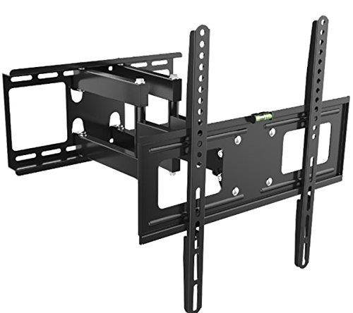 Kenuco Heavy Duty Full Motion TV Wall Mount for Most 26"-55" Samsung Sony LG LCD LED Plasma Flat Screen TV Monitor | up to 110 lb | VESA 400x400 | Swivels 180&deg; | Tilts +12&deg; -20&deg; | GMW846