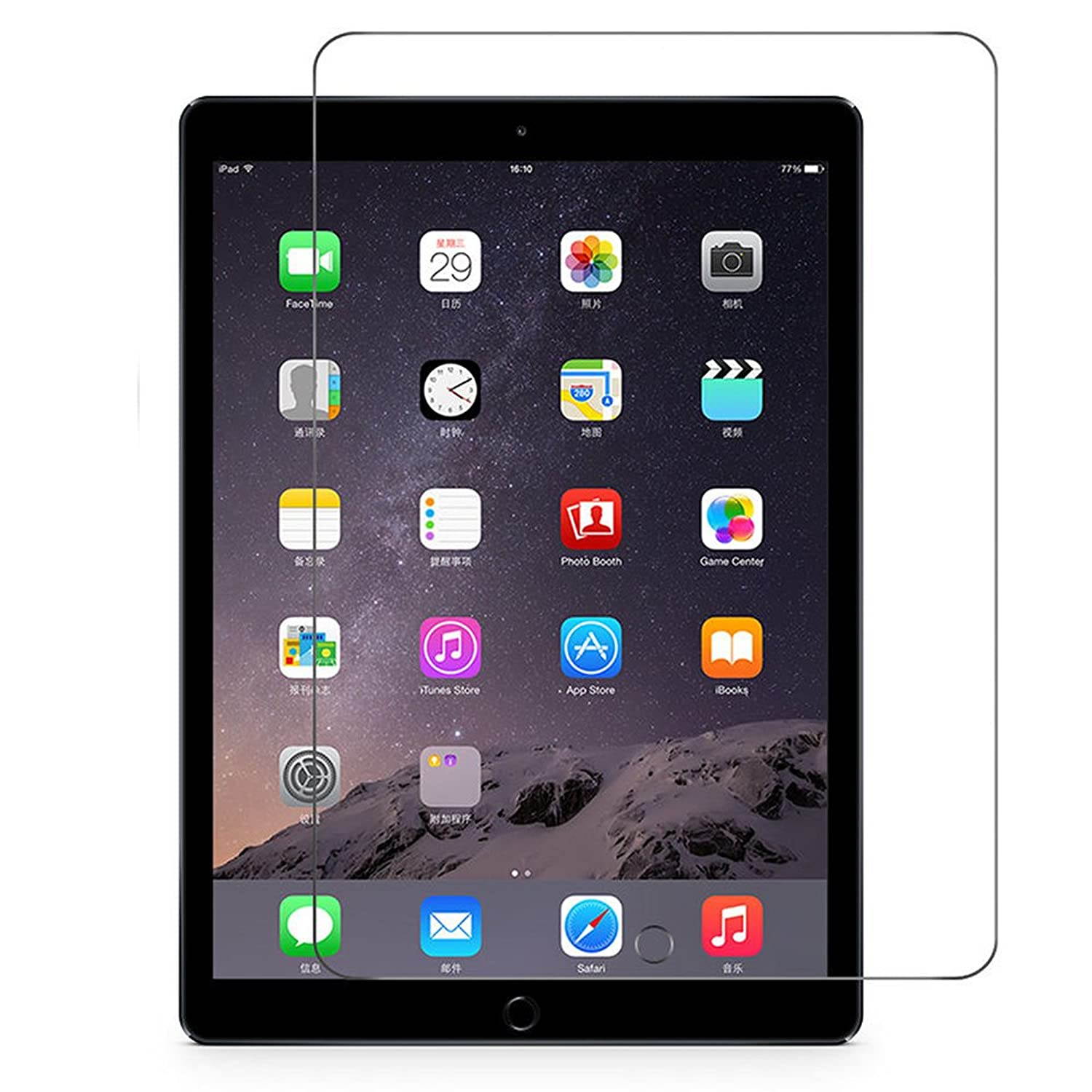 RUBAN iPad 9.7" 2018/2017/Pro 9.7"/Air 2/Air Screen Protector GlassGuard with Double Defence Technology, Tempered Glass for iPad 9.7-inch [2-Pack]