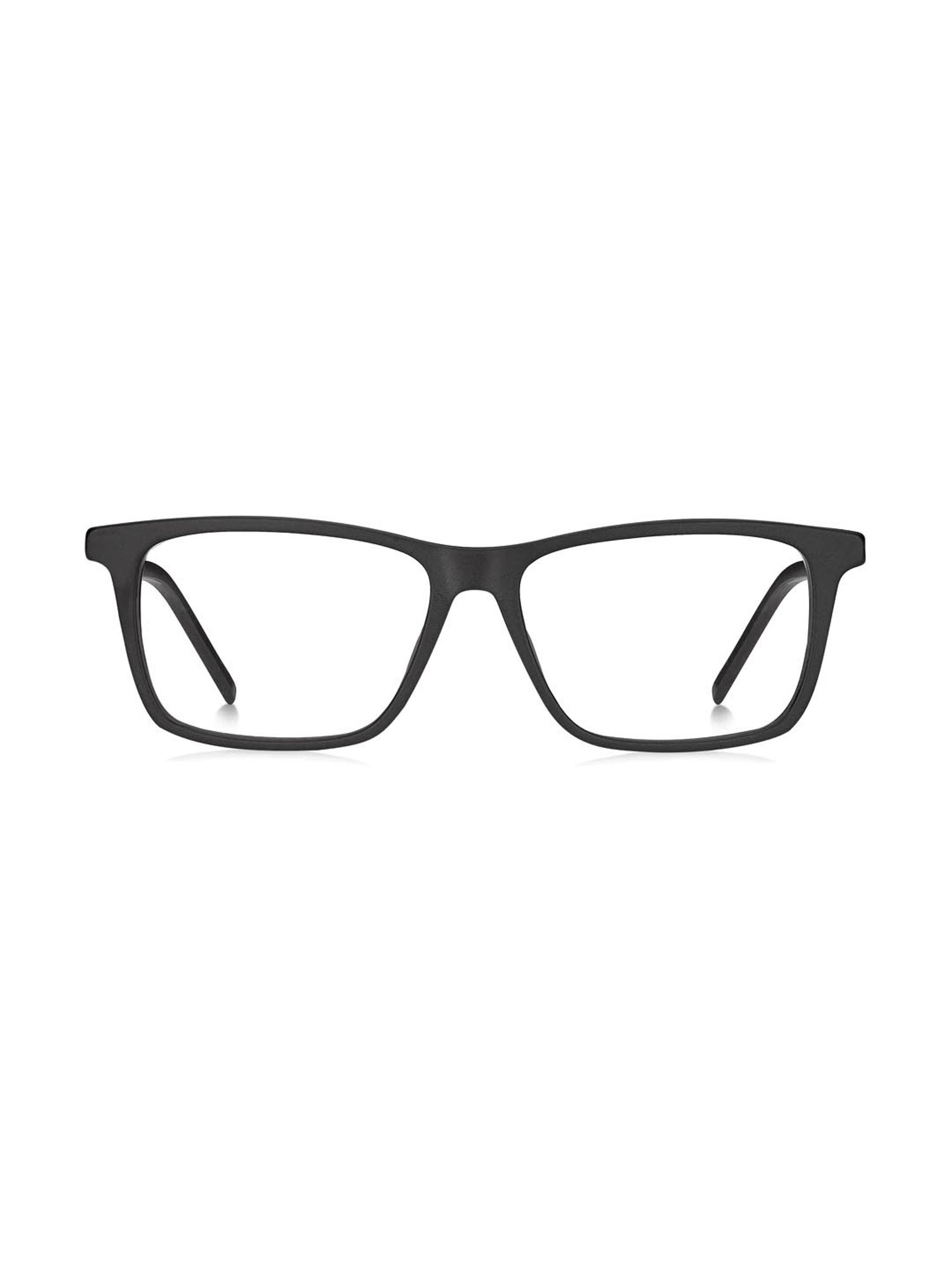 HUGO Black Rectangular Eye Frames for Men