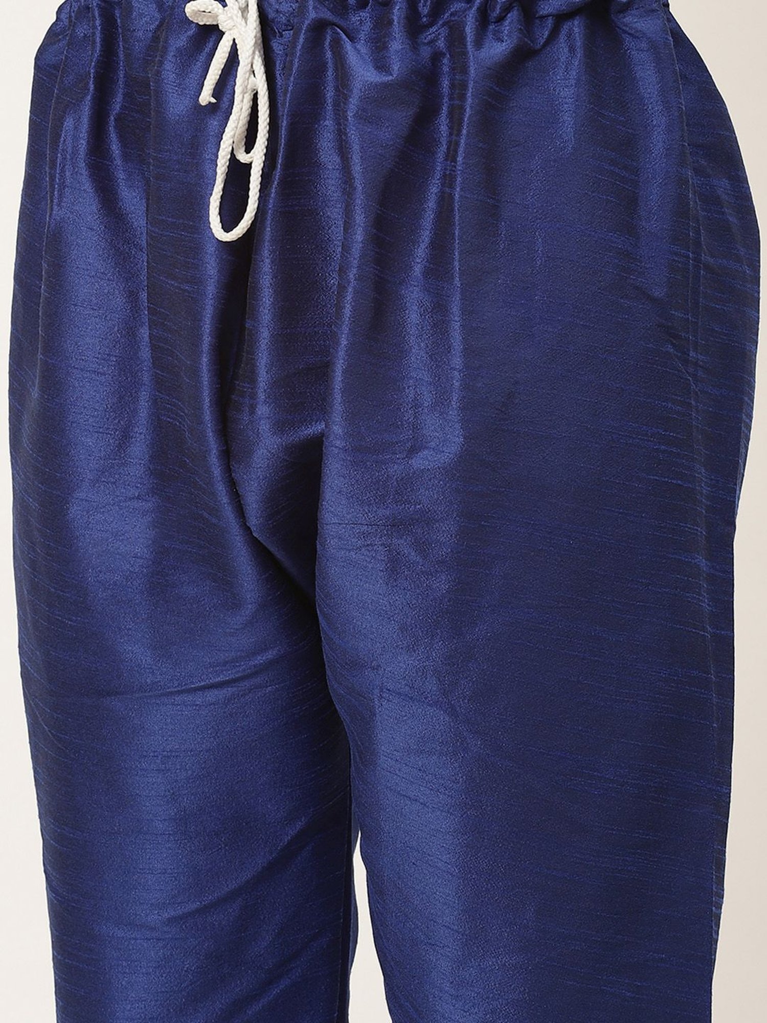 Sojanya Blue Regular Fit Printed Kurta Set With Jacket