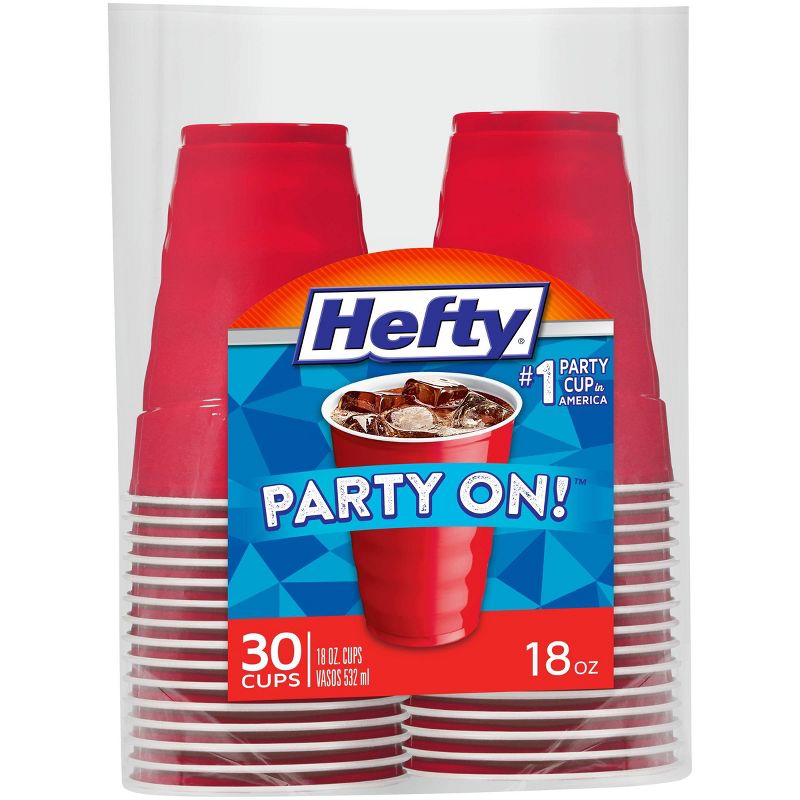 Hefty Wave EZ Grip Red Cup - 30ct/18oz