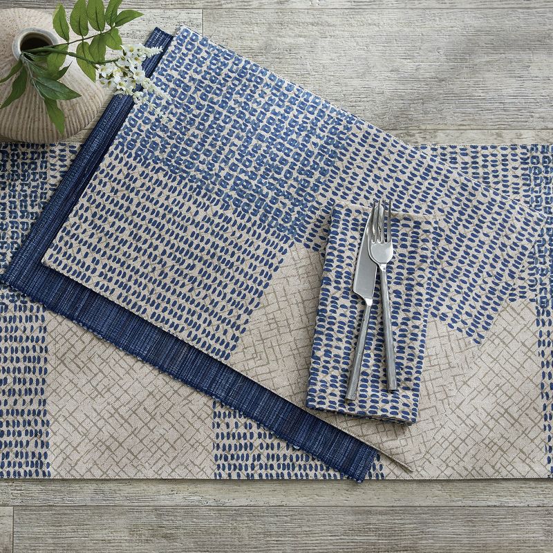 Split P Criss Cross Placemat Set - Midnight