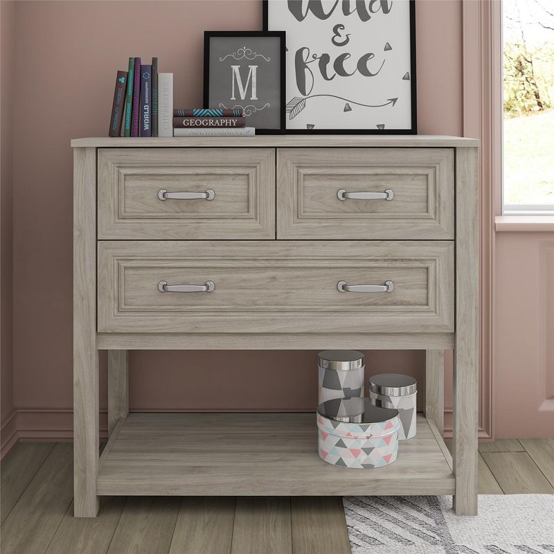Sierra Ridge Levi Kids' 3 Drawer Dresser, Light Walnut
