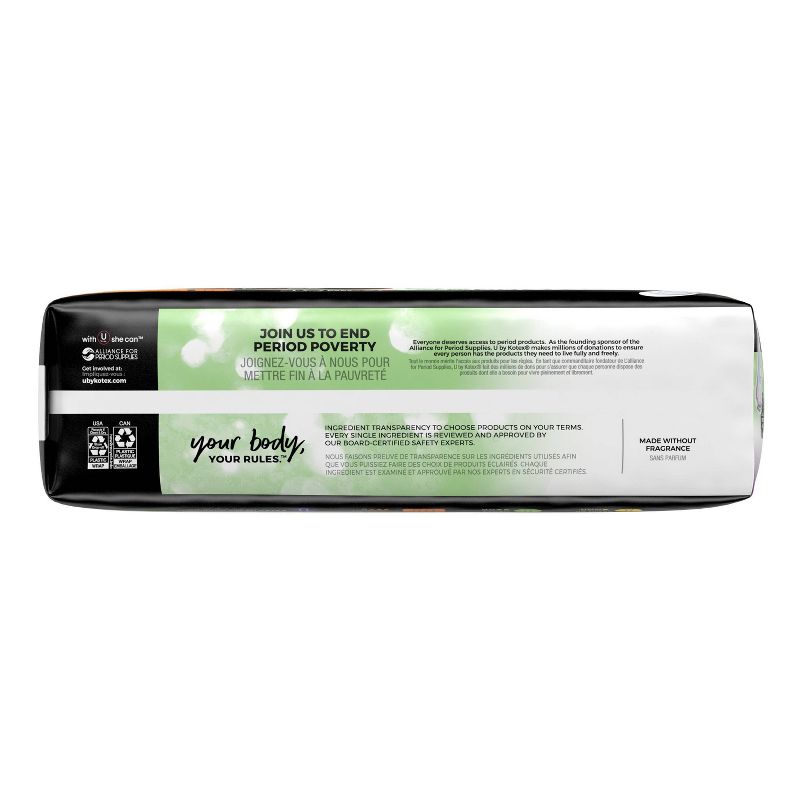 U by Kotex Security Unscented Overnight Absorbency Maxi Pads - 40ct