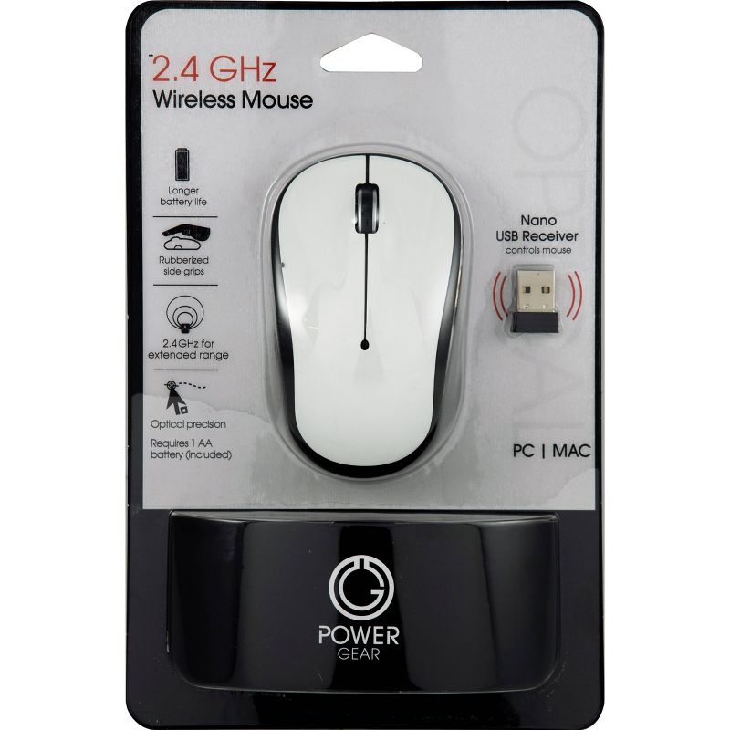 Power Gear Wireless Mouse - White