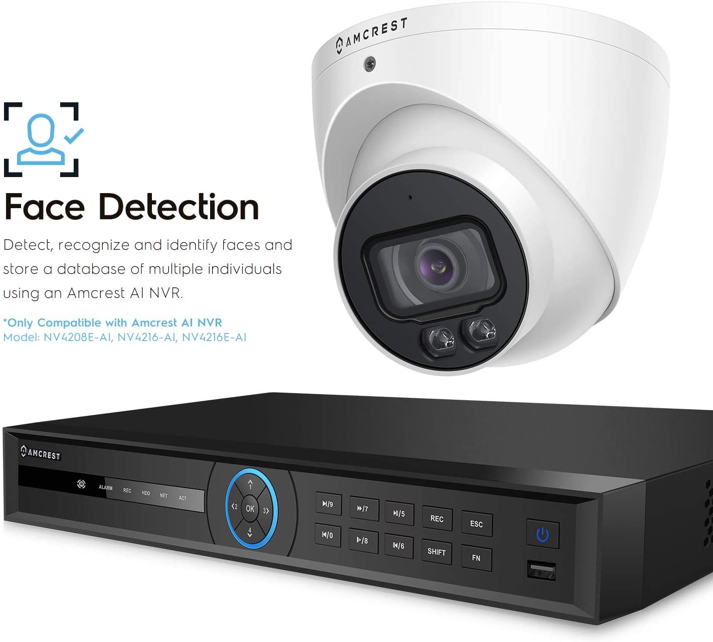 WFDBELL1 Smart Home Wi-Fi Doorbell, HD Camera, Two-Way Audio, No Hub Required