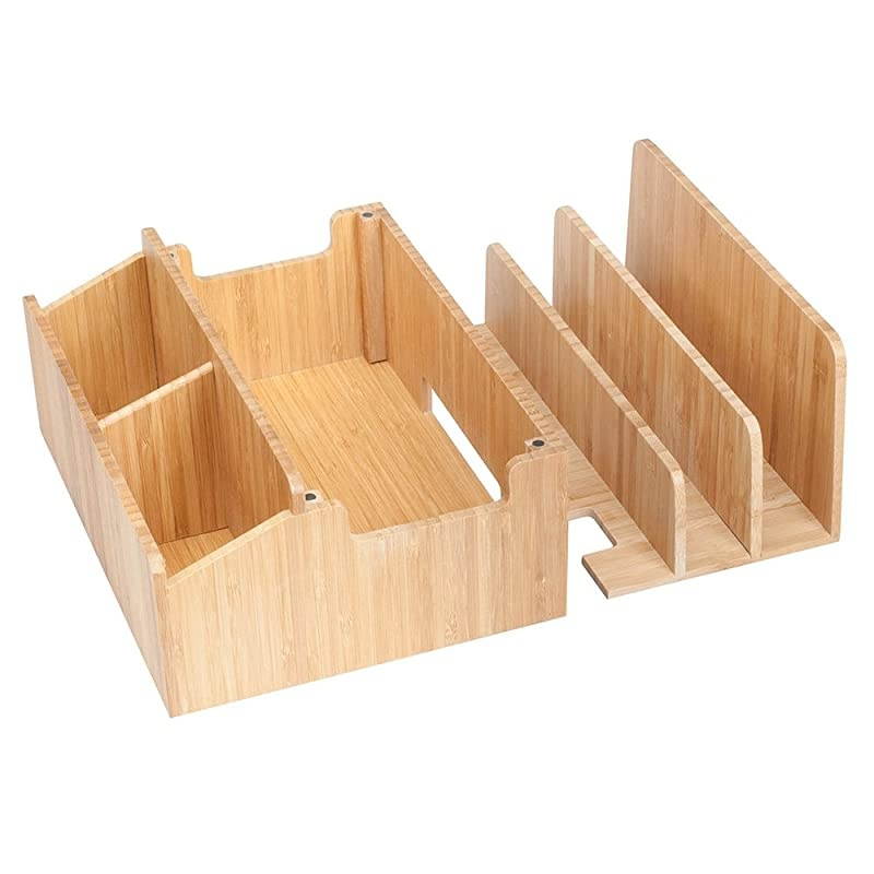 Charging Station Organizer with Extension Extra Storage for Smartphones, Tablets, iPhone iPad, Samsung Devices Macbooks Laptops remotes & More