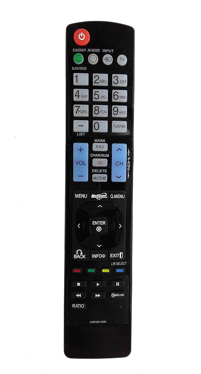 New Replaced Remote AKB72914036 For LG TV Remote Control with 3D button