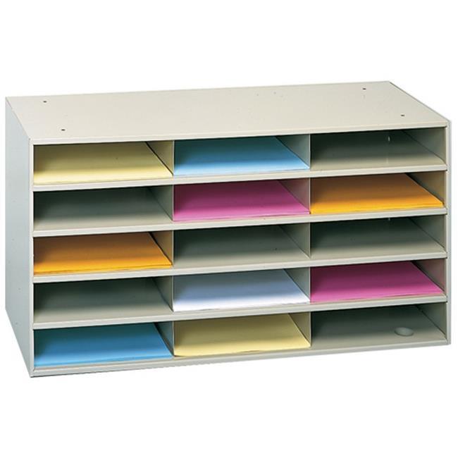 DURHAM MFG 434-75 Literature Organizer,15 Compartments