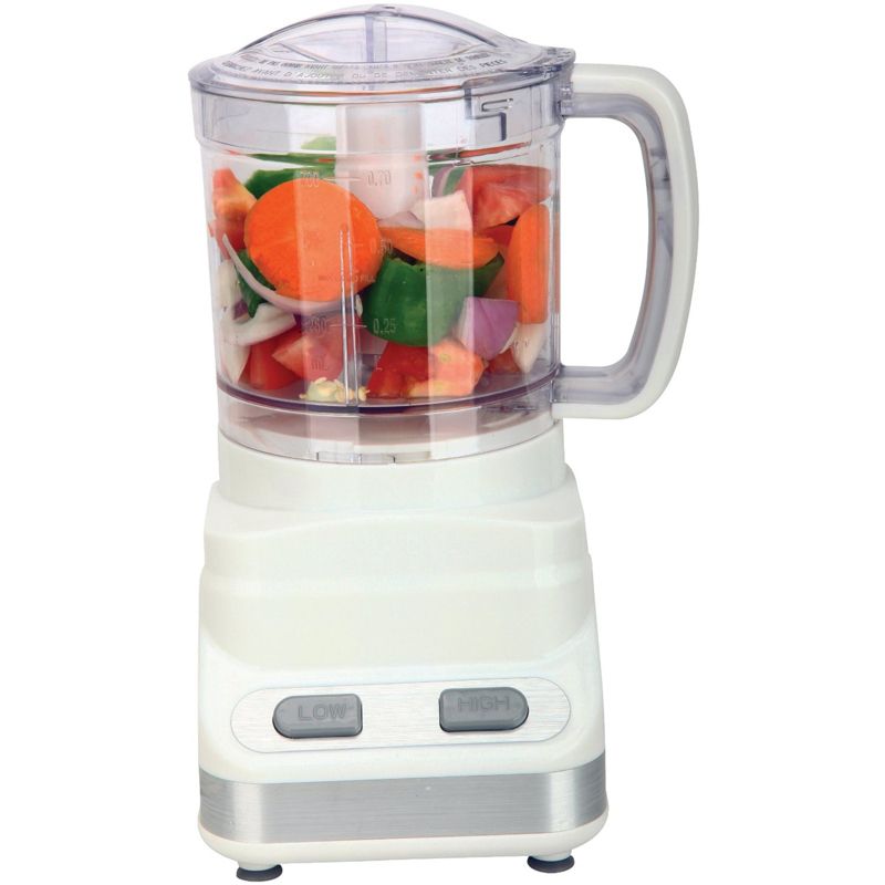 Brentwood 3-Cup Food Processor in White