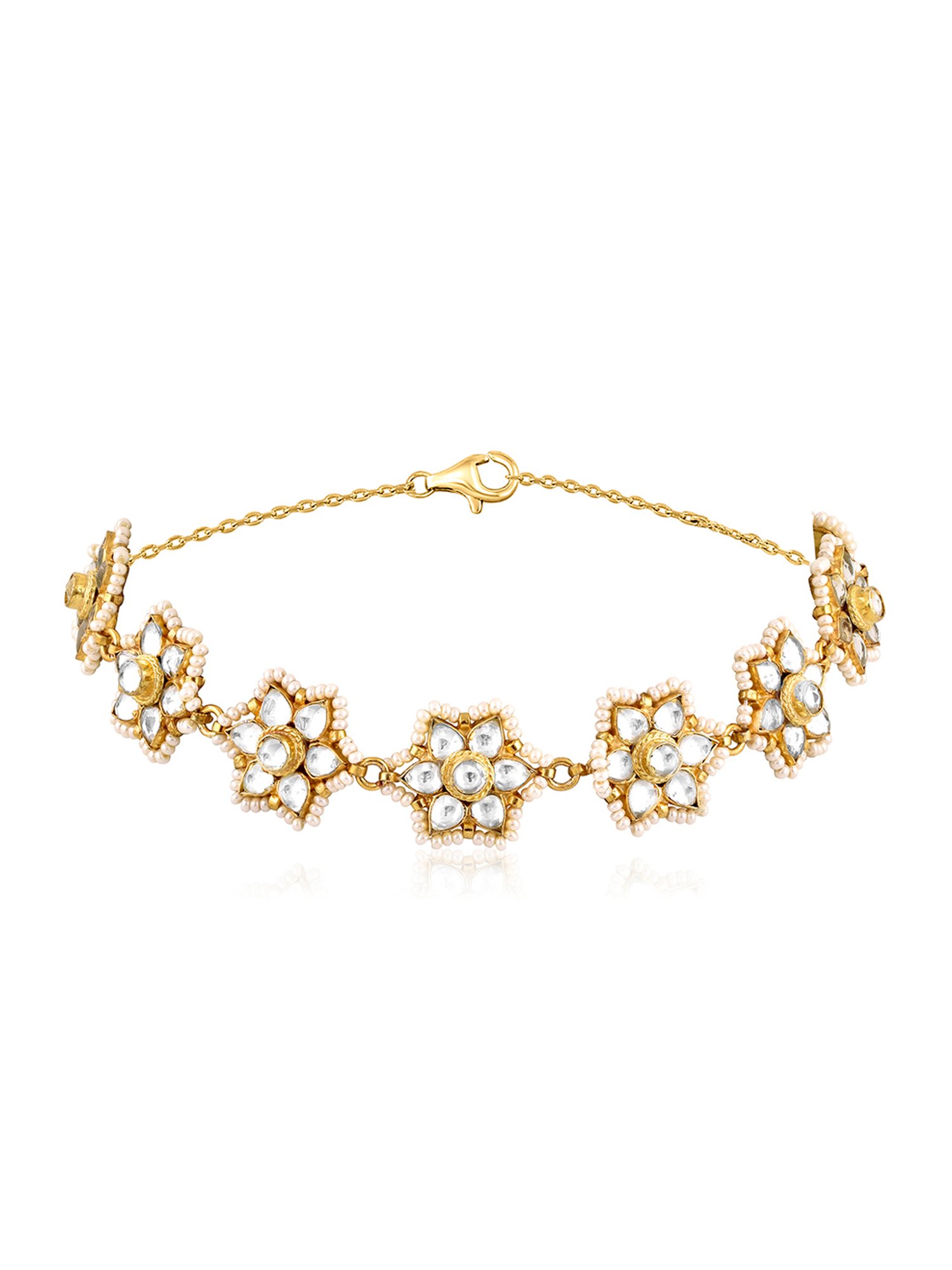 OOMPH White Pearls Wedding Hair Band