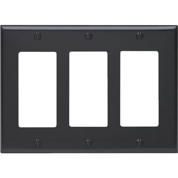 Leviton 3-Gang Decora Wallplate