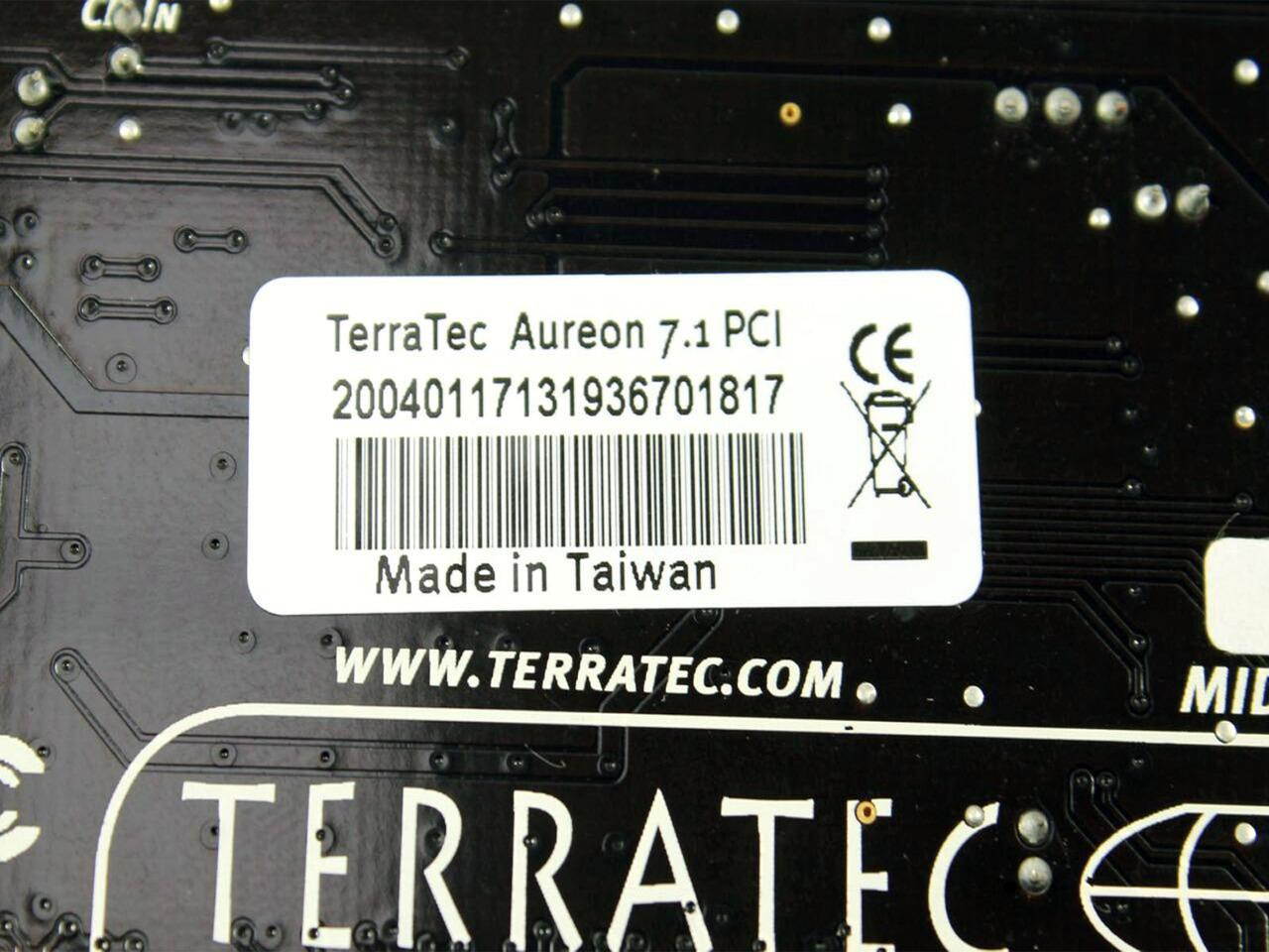 Genuine Terratec Aureon 7.1 Channel surround PCI 48 kHz PCI Sound Card XR088