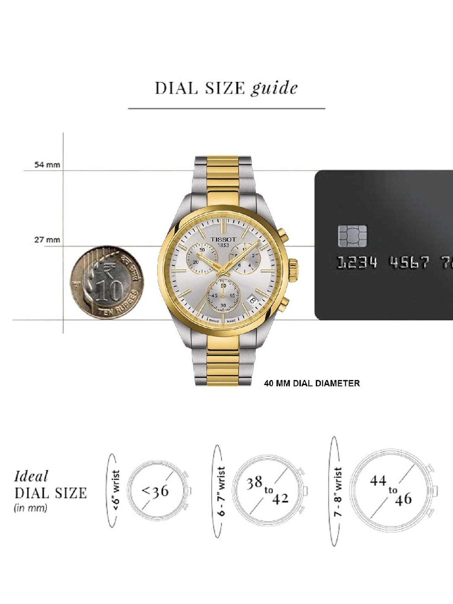 TISSOT T1504172203100 T-Classic PR 100 Chronograph Watch for Men