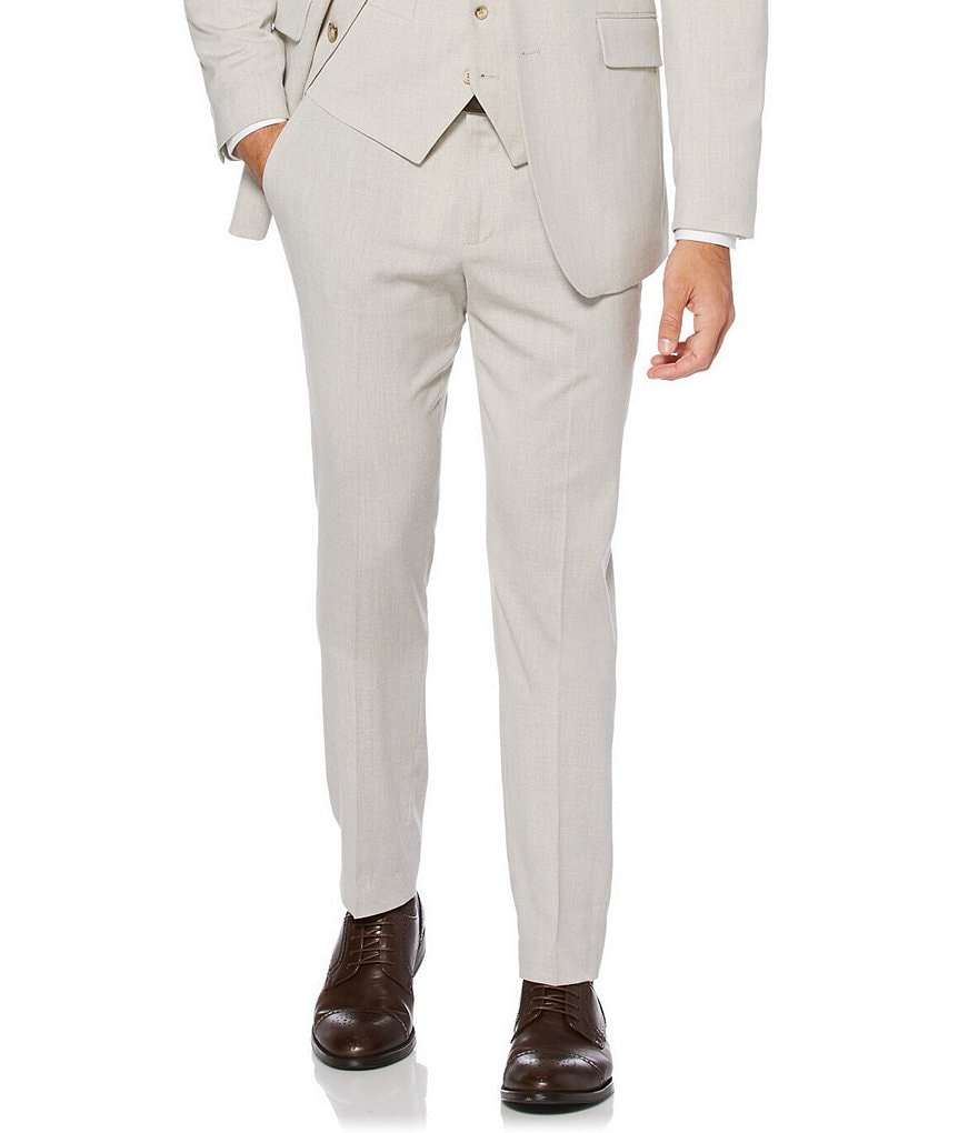Perry Ellis Slim-Fit End-On-End Suit Separates Dress Pants