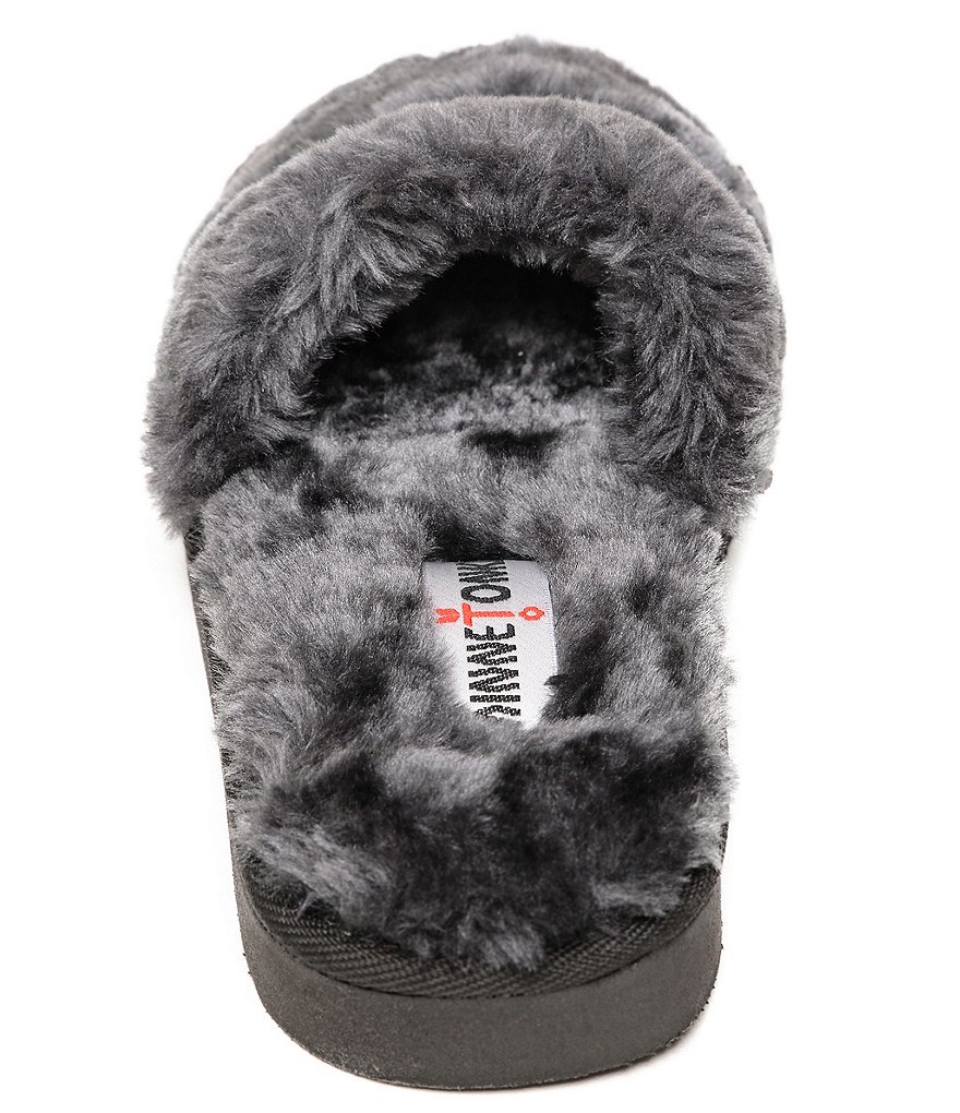 Minnetonka London Faux Fur Slides