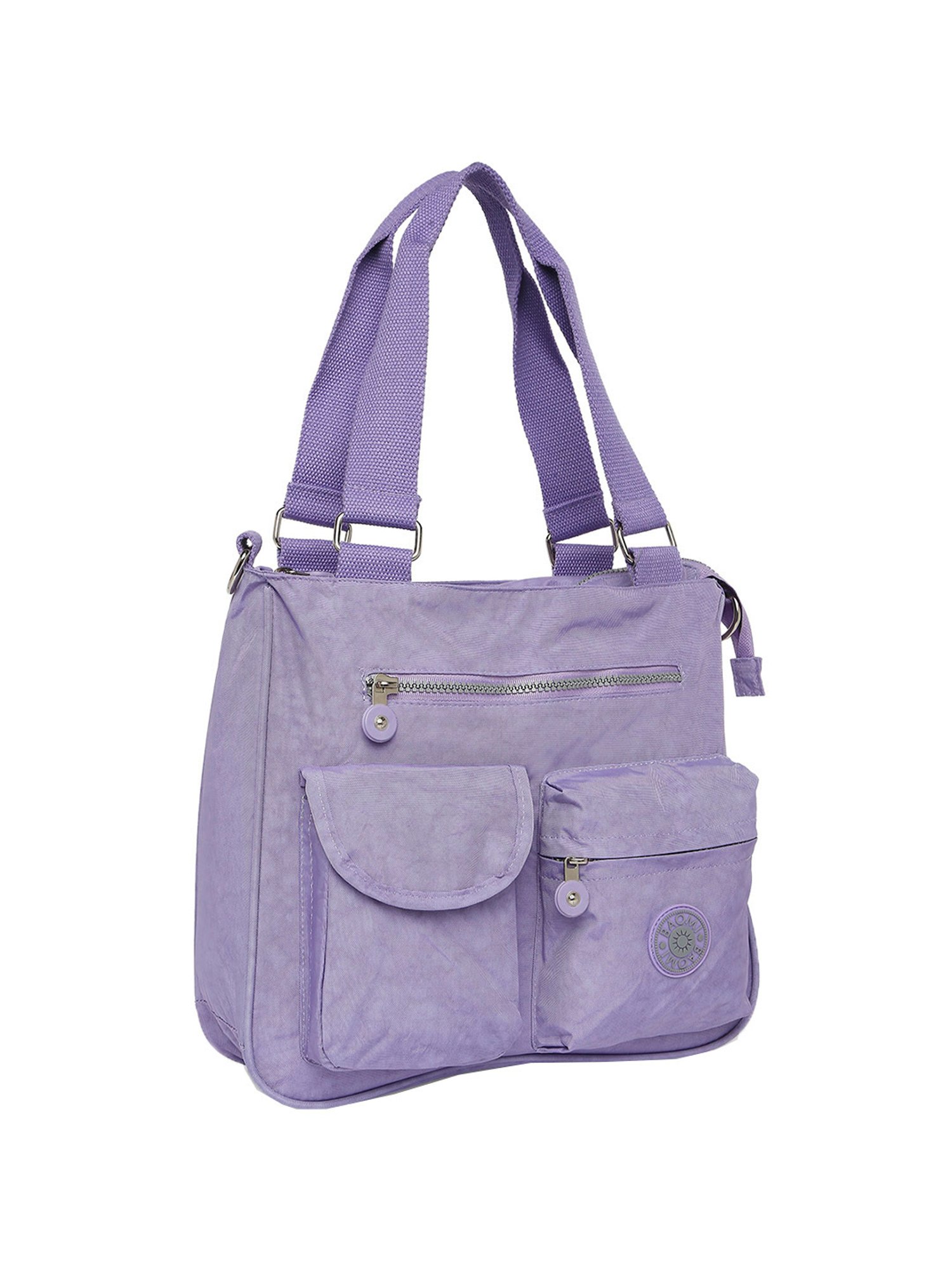 Baomi Purple Solid Medium Shoulder Bag