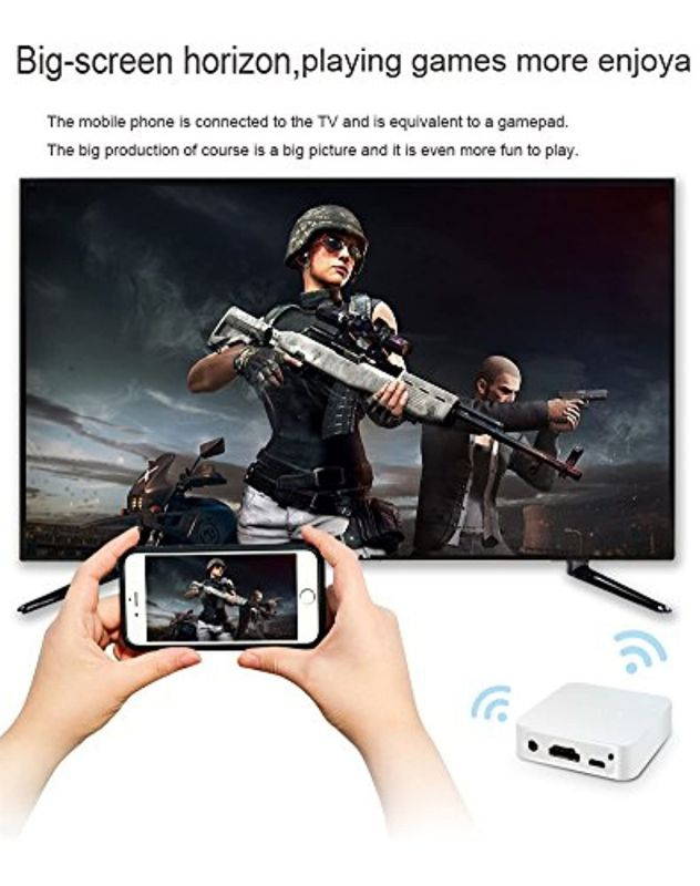 Mirascreen X7 Car WiFi Display Box, Airplay DLNA Miracast Screen Mirroring from Smart Phones to Car Screen Wirelessly, with HDMI and RCA (CVBS) Output GPS Navigation (611864735078)