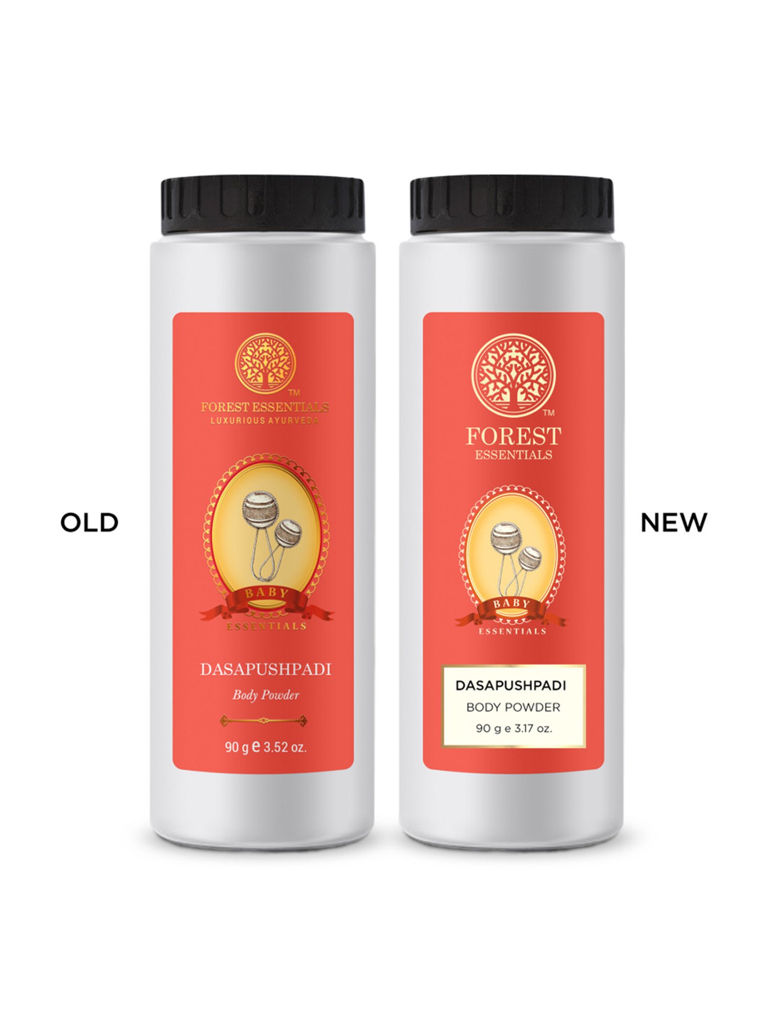 Forest Essentials Natural Dasapushpadi Talc Free Body Powder for Babies - 90 gm