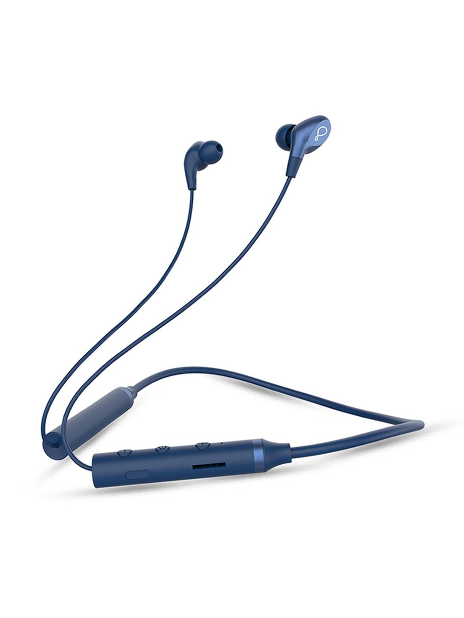 Pebble Flex Air Bluetooth Neckband with Playtime up to 10 Hrs (Navy Blue)