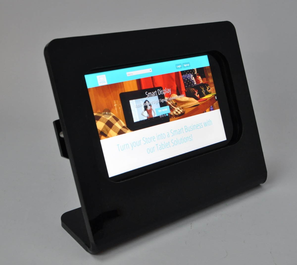Samsung Galaxy Tab 3/4 7.0 Black Desktop Security Stand Kit for POS, Kiosk, Show Display, Anti Theft