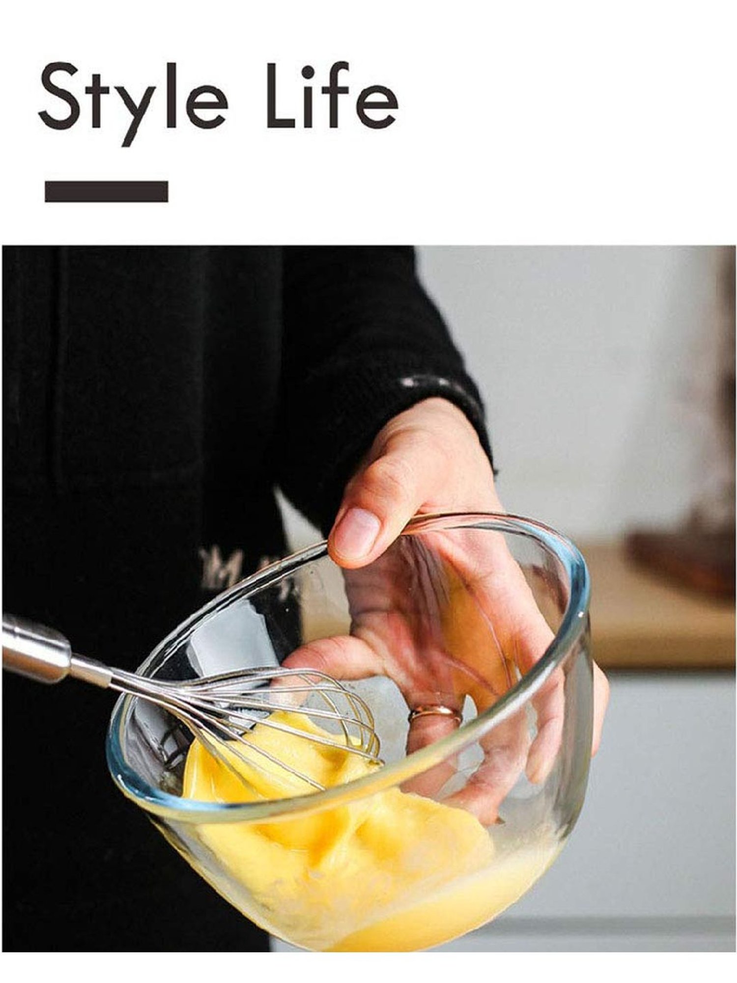 Femora Borosilicate Glass Microwave Safe Mixing Bowl (700 ml) - Set of 1