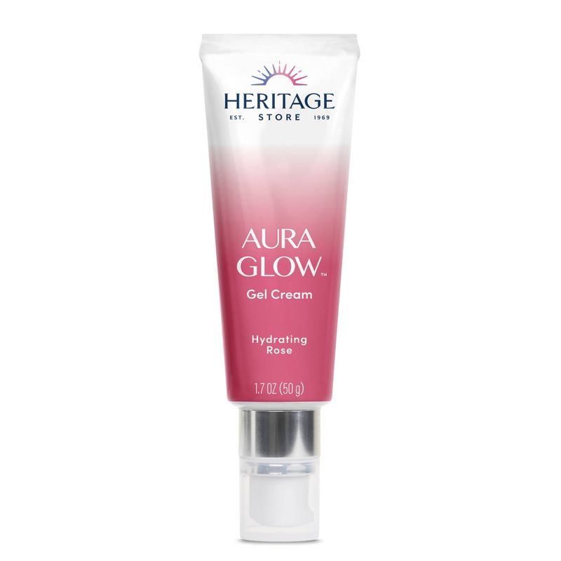 Heritage Store Aura Glow Gel Cream - Hydrating Rose - 1.7oz