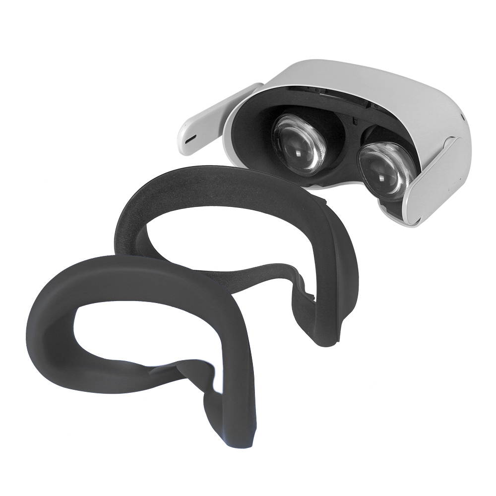 Silicone VR Face Cover for Oculus Quest 2 Face Pad & Face Cushion Compatible with Oculus Quest 2 VR Headset Accessories