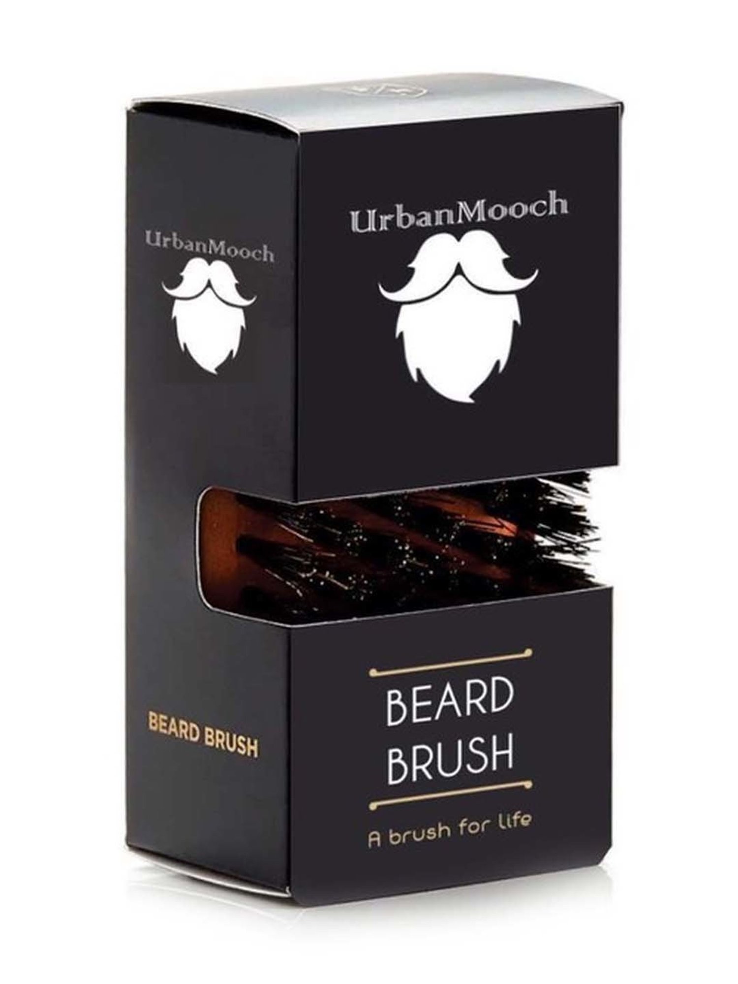 UrbanMooch 100% Boar Bristle Beard & Mustache Brush