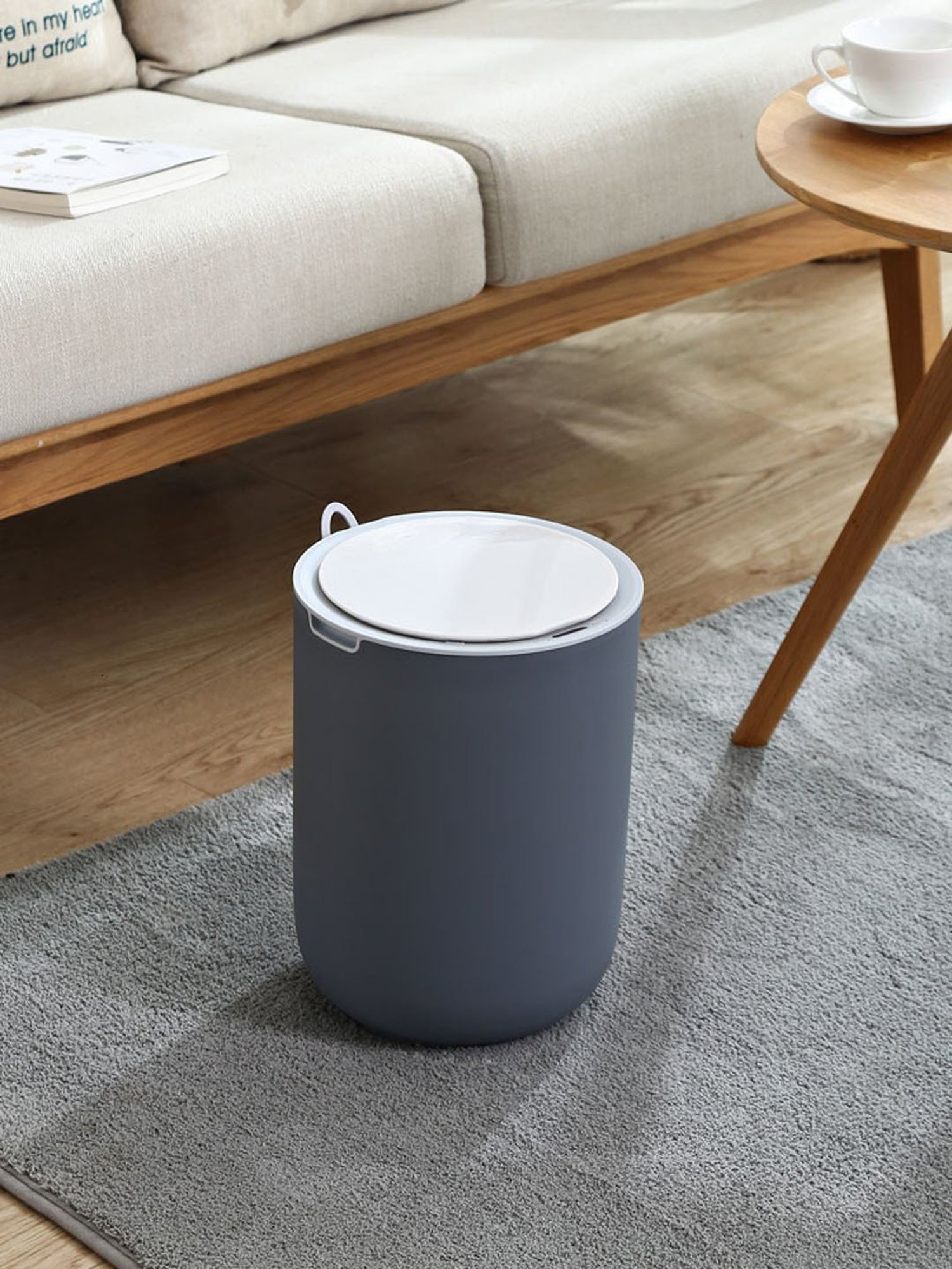 Freelance Grey Steel Set of 1 Dustbins