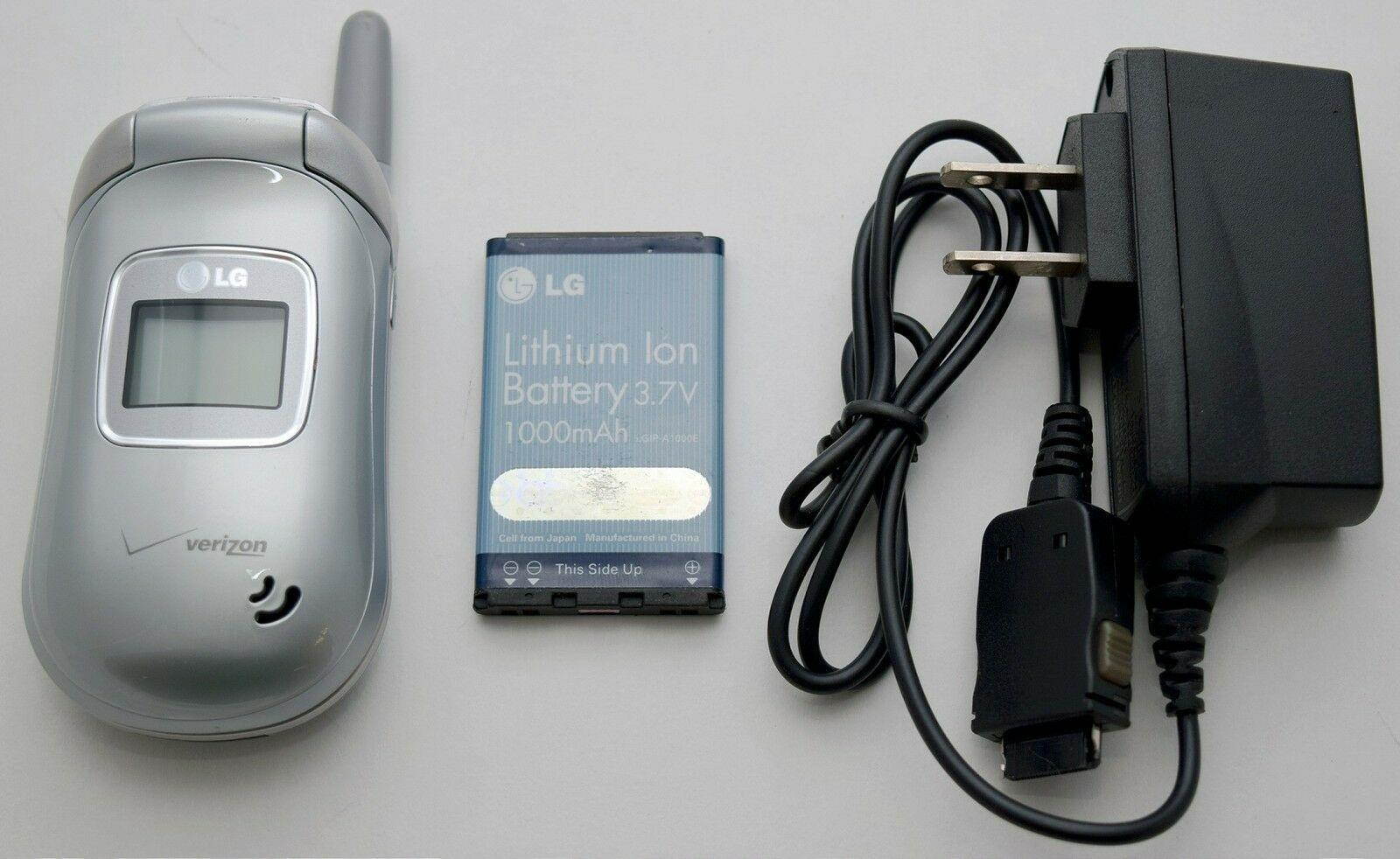 LG VX3450 Verizon Silver Flip Cell Phone Chaperone Family Locator Child GPS 2G