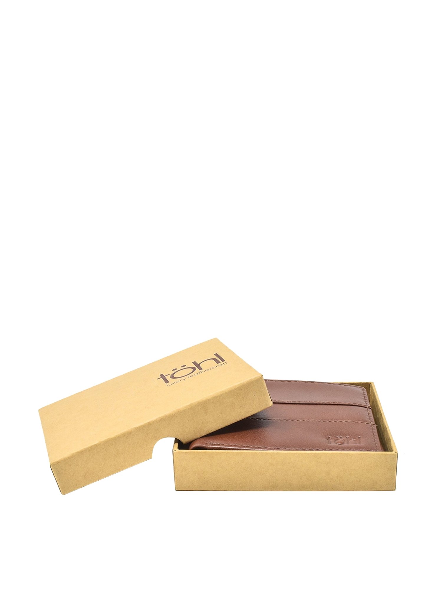 Tohl Ostrava Tan Casual Leather Bi-Fold Wallet for Men