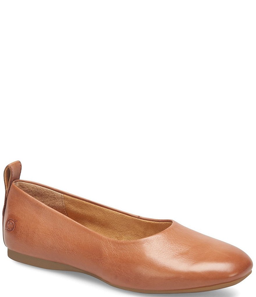 Born Beca Leather Slip-On Flats