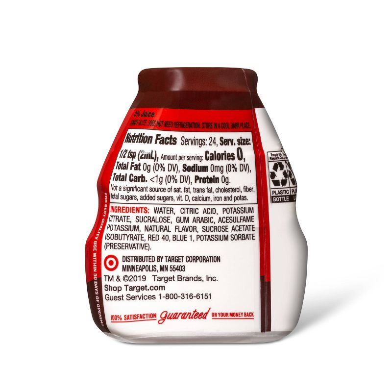 Liquid Water Enhancer Cherry - 1.62 fl oz Bottle - Market Pantry™