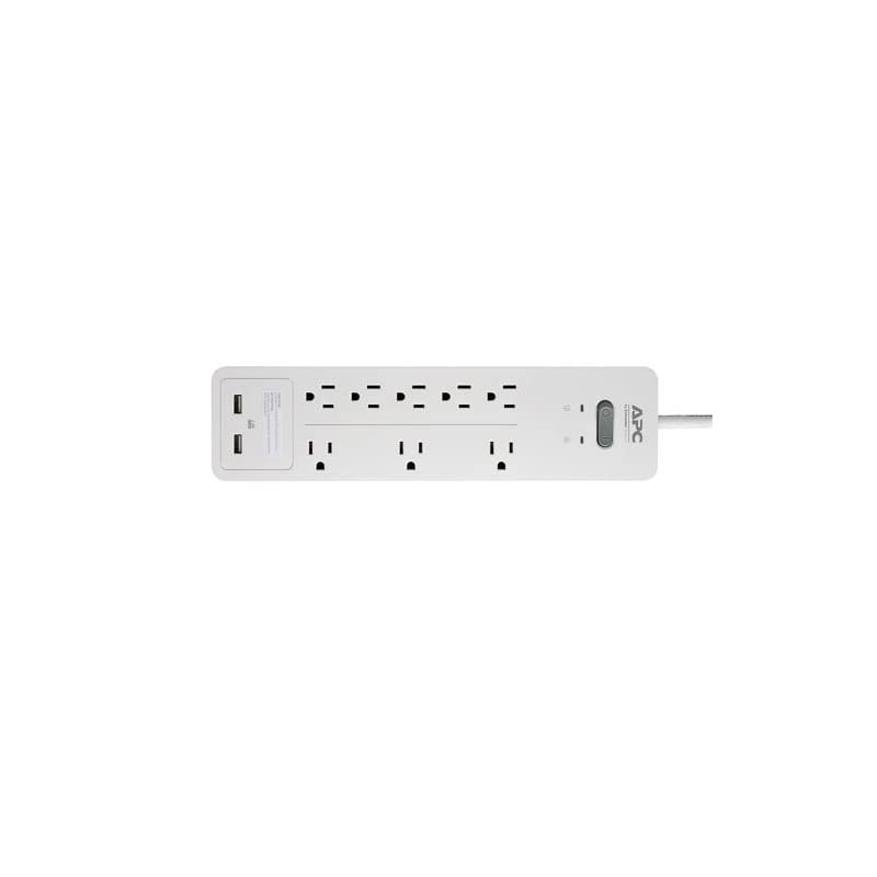 Power Strip Surge Protector with USB Charging Ports PH8U2W 2160 Joules 8 Outlets