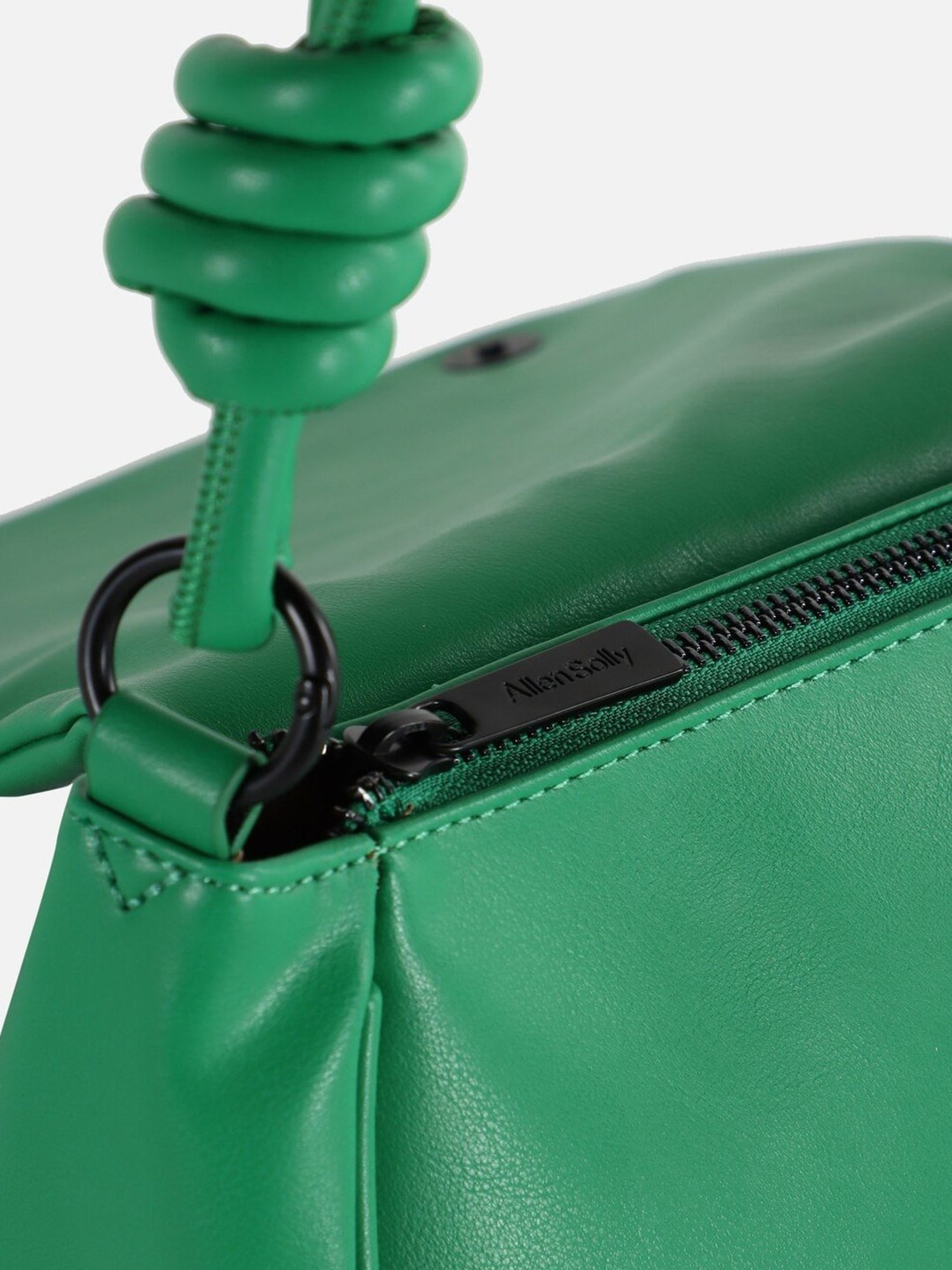 Allen Solly Green Logo Medium Shoulder Handbag