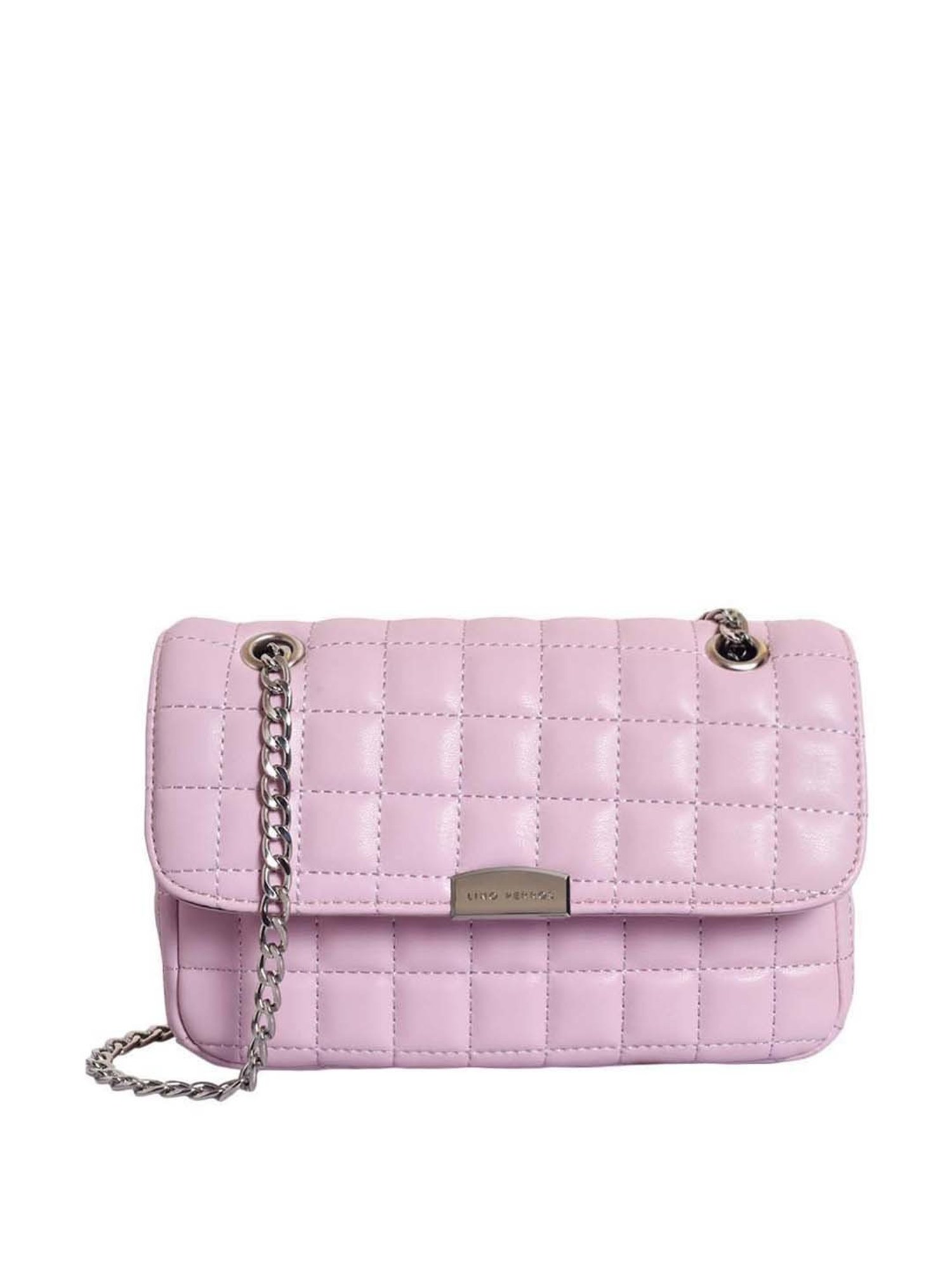 Lino Perros Lilac Quilted Medium Sling Handbag
