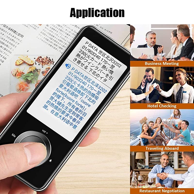 Language Translator Device, Portable Voice Translator All Languages 108+ Countries WiFi/Hotspot/Offline Two Way Instant Voice Translator 3.0 in Touch Screen