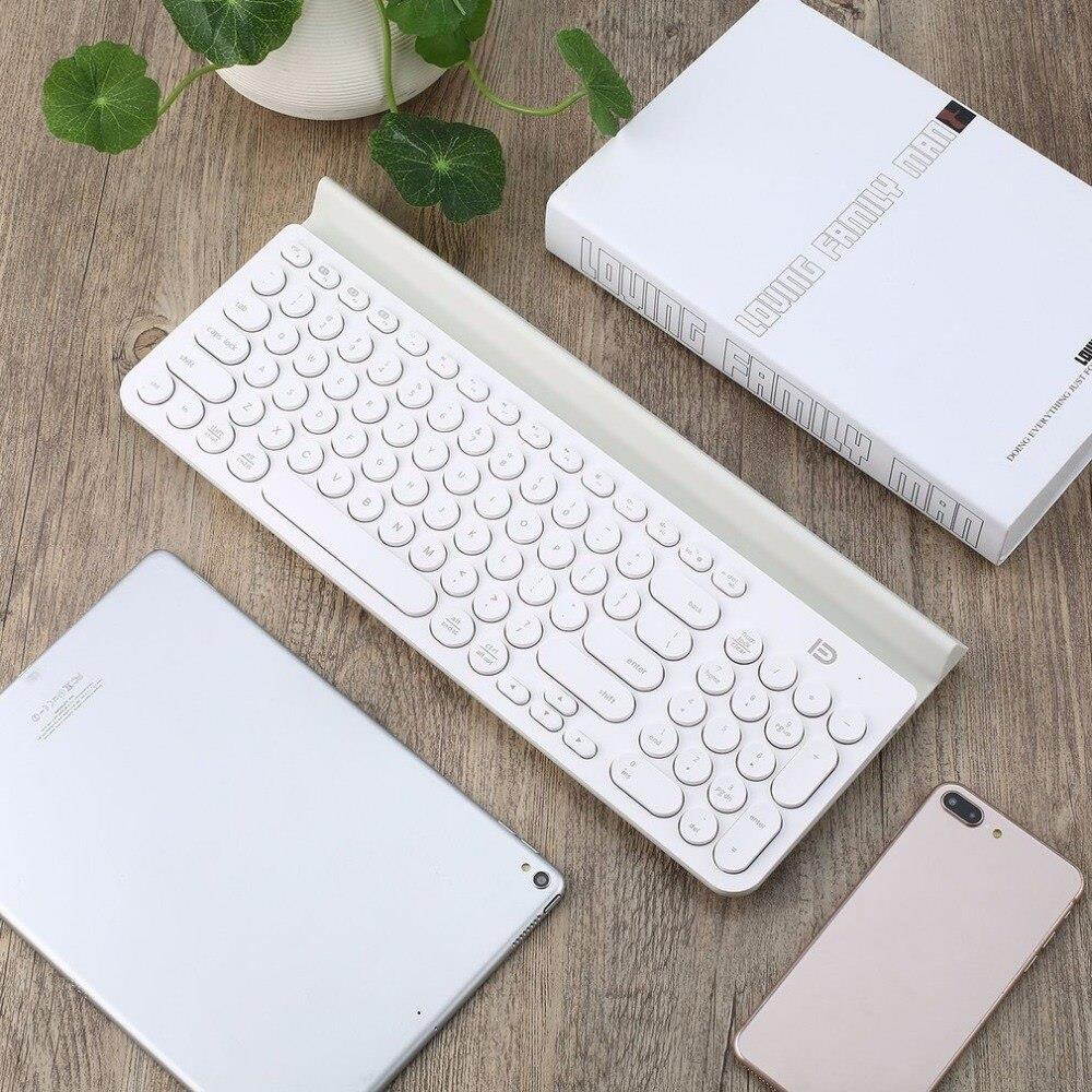FD Fashion Multi-Platform Tablet Wireless Bluetooth keyboard With 96 Keys and Tablet Stand for Smart Phone/PC