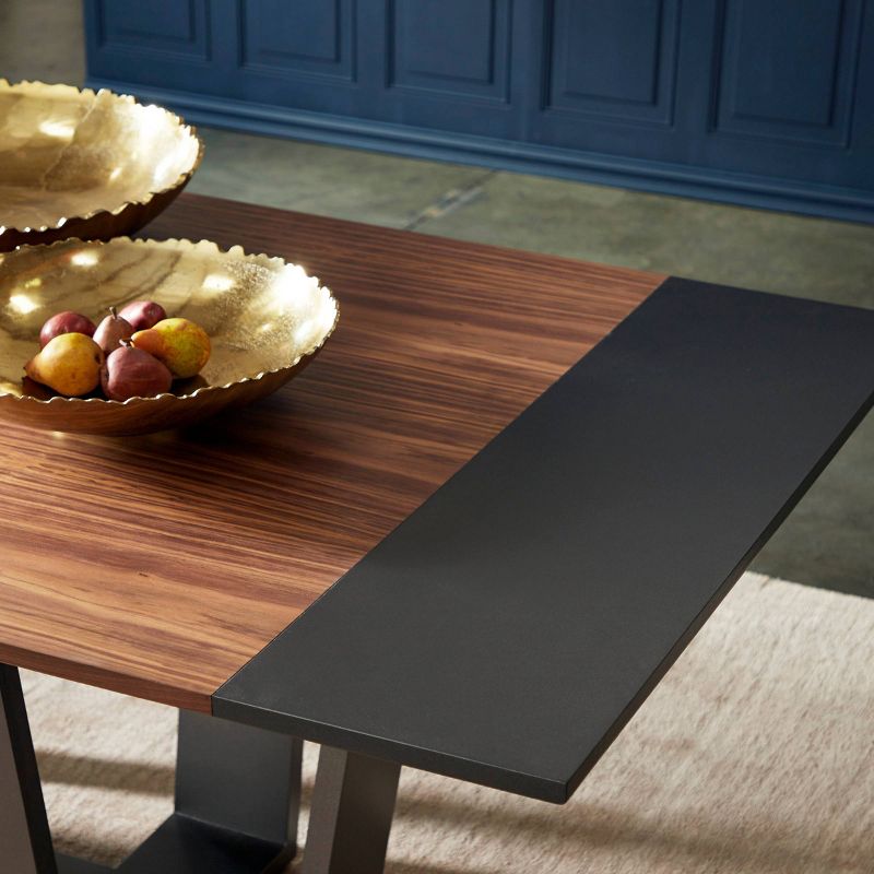 Walnut Veneer Dining Table Brown - Venus Williams Collection