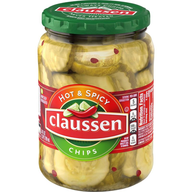 Claussen Hot & Spicy Pickle Chips - 24oz