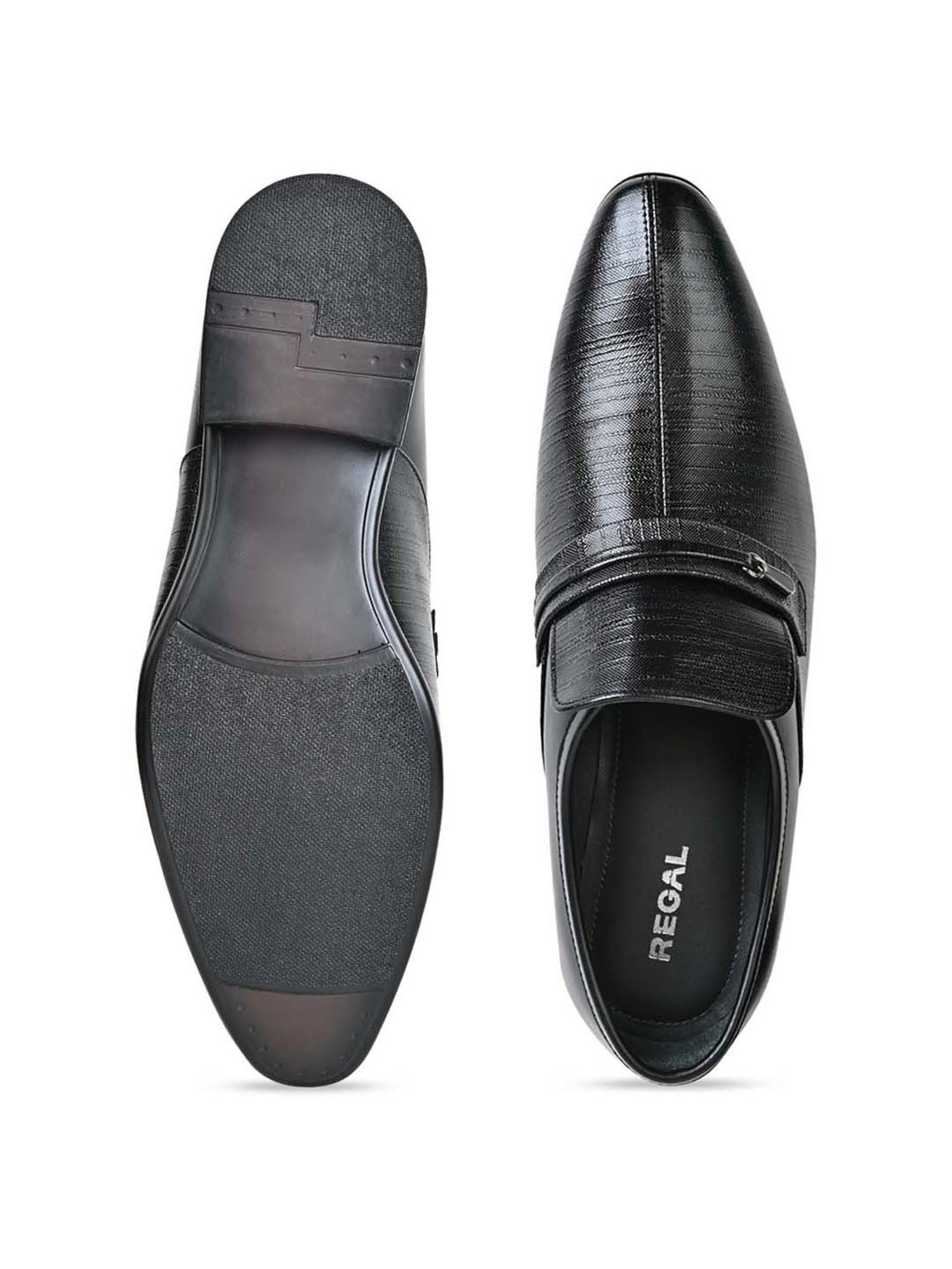 Regal Men's Black Formal Loafers