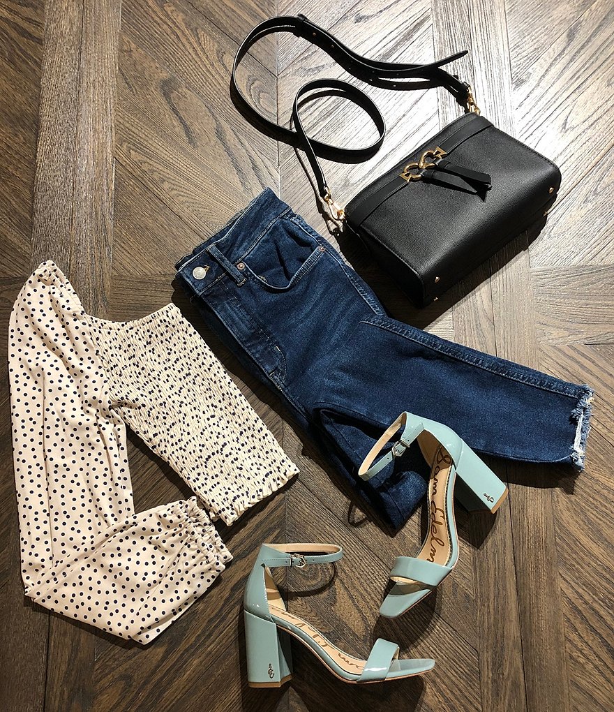 Free People Raw Hem High Rise Cotton Blend Jeans